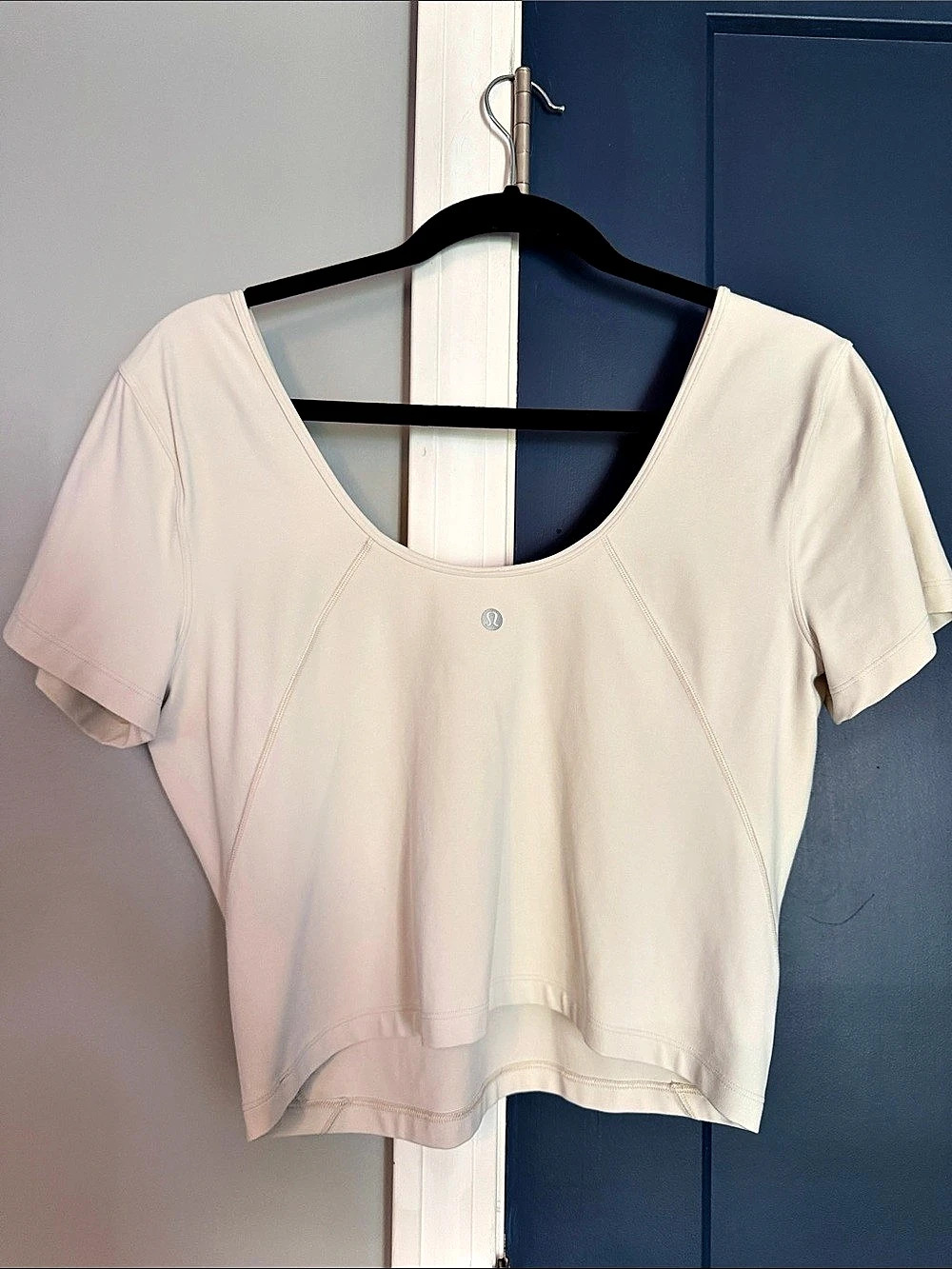 lululemon Align Scoop-Back Short-Sleeve Shirt off White bone 10 12